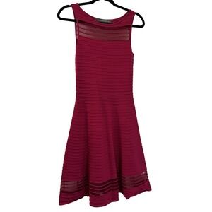 French‎ Connection Maroon Sleeveless Sheath Dress Fit & Flare